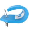 Shacke Initial Luggage Tag with Full Privacy Cover and Stainless Steel Loop - Aqua Teal (Letter E) view 4