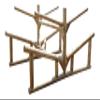 4-Place 2 Rowboat + 2 Canoes/Kayak Log Rack, Sunfish Sailboat Storage Racks, Surfboard Stand, Canoe Boat Storage for Garage, Heavy Duty Kayaks Storages - Unfinished view 1
