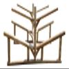 4-Place 2 Rowboat + 2 Canoes/Kayak Log Rack, Sunfish Sailboat Storage Racks, Surfboard Stand, Canoe Boat Storage for Garage, Heavy Duty Kayaks Storages - Unfinished view 2