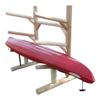 3-Place One-Sided Kayaks/SUP Log Racks, Freestanding Kayak Rack Outdoor, Surf Board Racks for Storage, SUP Paddle Board, Standing Kayaks Storage - Unfinished view 2