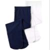 Carter's Little Girls' 2-pack Tights (2-4, Navy/Ivory) view 1