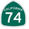MR3Graphics Magnet California State Route 74 Sticker Decal R1164 Highway Sign Vinyl Car Magnetic Flexible Magnet Bumper Sticker 5" view 1