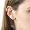 0.20-2.00 cttw Certified PREMIUM NATURAL Diamond Stud Earrings for Women 14 Karat Gold Earrings 4 Prong Setting with Screw Back Studs Fine Jewelry (0.25 cttw, yellow-gold) view 3