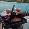 Hot Tub Towel Holder, Snack Tray, Phione and Tablet Stand view 2