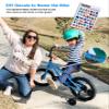 JOYSTAR 12 Inch Kids Bike for 2 3 4 Years Old Boys Girls Toddlers Bikes with Training Wheels Gifts Children Bicycle BMX Style Blue view 4