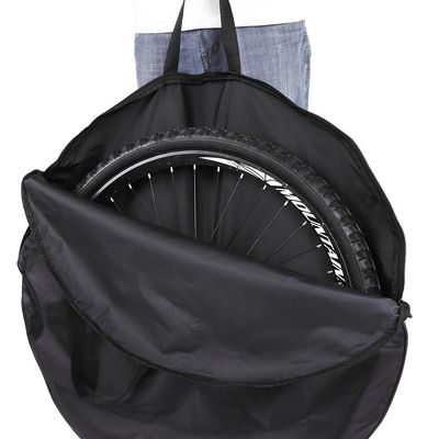 Alomejor Wheel Bag Cycling Soft Nylon Wheel Carry Bag Carrier Wheel Bag Black for Mountain Road Bike(27.5in)
