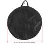 Alomejor Wheel Bag Cycling Soft Nylon Wheel Carry Bag Carrier Wheel Bag Black for Mountain Road Bike(27.5in) view 3