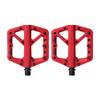 Crankbrothers Stamp 1 MTB Bike Pedals Pair (Red, Large) with Premium Cleats and Shoe Shields Set view 2