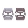 Crankbrothers Stamp 1 MTB Bike Pedals Pair (Red, Large) with Premium Cleats and Shoe Shields Set view 3