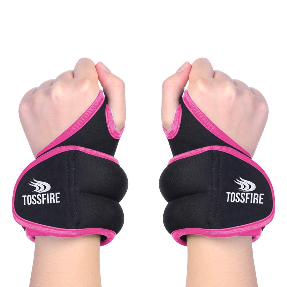 1 Pair of 2 lbs Wrist Weights Set with Thumblock Design, Great for Running Weightlifting Training Cardio Arm Exercise