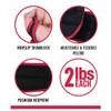 1 Pair of 2 lbs Wrist Weights Set with Thumblock Design, Great for Running Weightlifting Training Cardio Arm Exercise view 3