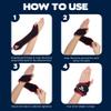 1 Pair of 2 lbs Wrist Weights Set with Thumblock Design, Great for Running Weightlifting Training Cardio Arm Exercise view 4