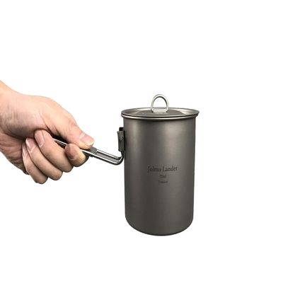 Jolmo Lander Titanium Pot with Locking Handle 25oz/30oz (750ml/25oz)