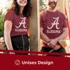 Campus Colors Adult MVP Heathered Cotton Blend T-Shirt - Logo Tshirt - Made from Ringspun - Comfort and Versatility (Alabama Crimson Tide - Crimson, Small) view 2