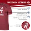 Campus Colors Adult MVP Heathered Cotton Blend T-Shirt - Logo Tshirt - Made from Ringspun - Comfort and Versatility (Alabama Crimson Tide - Crimson, Small) view 4