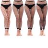 Abberrki Womens Sexy Fishnet Footless Tights High Waisted Net Footless Leggings (4 Pairs)