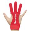 Seektop Archery Gloves Shooting Hunting Leather Three Finger Protector for Youth Adult Beginner (Red, M) view 1