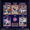 Baseball Legends - B. Williams 26 Hall of Fame 1987, Ferguson 31 Hall of Fame 1991, E.Banks 14, Ryne Sandberg #23 Hall of Fame 2005, Ron Santo #10 Hall of Fame 2012 Framed Picture SKU #2025 view 1