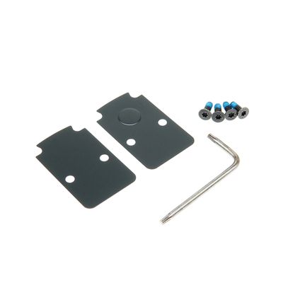 DPP Titanium Mounting Kit/Anti Flicker Sealing Plate Kit Compatible with Trijicon RMR Fit Glock MOS and Springfield OSP Models (Black)
