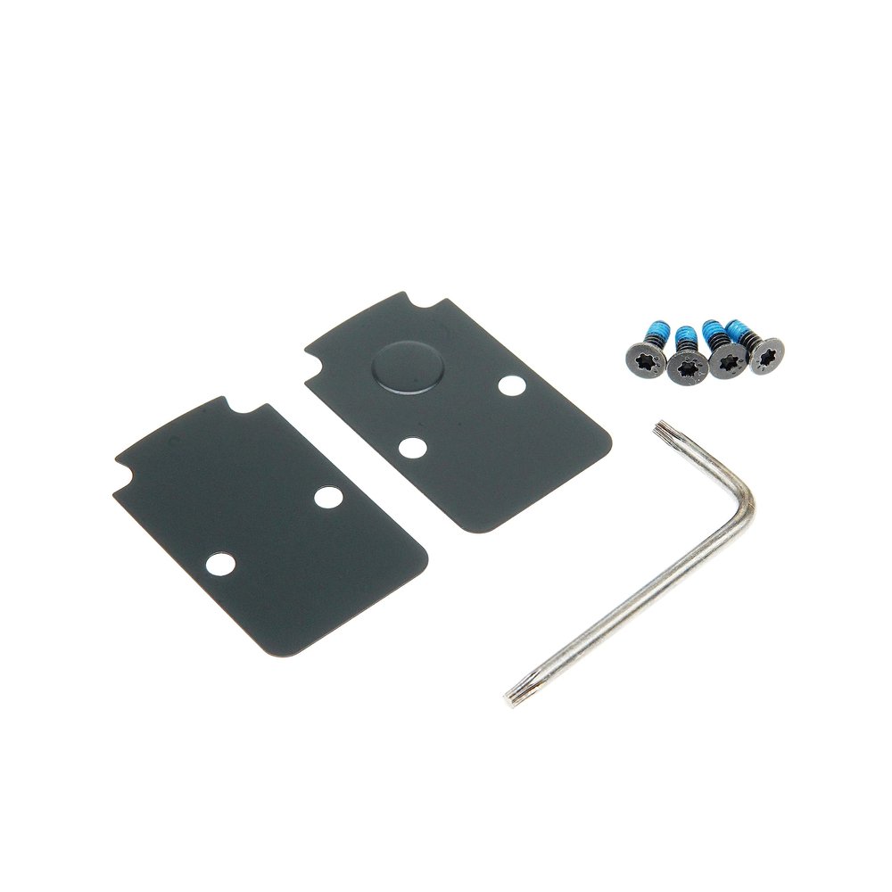 DPP Titanium Mounting Kit/Anti Flicker Sealing Plate Kit Compatible with Trijicon RMR Fit Glock MOS and Springfield OSP Models (Black)