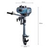 3.5 HP Outboard Motor 2 Strokes Inflatable Fishing Boat Engine Air Cooling System CDI System view 4