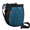 Rhino Valley Climbing Chalk Bag, No Leak Drawstring Chalk Bag with Adjustable Belt, Carabiner Clip and Zippered Pockets Chalk Bag for Rock Climbing, Cross Fit, Weight Lifting & More,Black & Royal Blue view 1