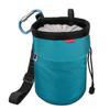 Rhino Valley Climbing Chalk Bag, No Leak Drawstring Chalk Bag with Adjustable Belt, Carabiner Clip and Zippered Pockets Chalk Bag for Rock Climbing, Cross Fit, Weight Lifting & More, Light Blue view 1