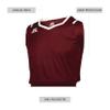 Russell Athletic Athletic Cut Men's Basketball Jersey Cardinal/White S view 2