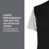 Russell Athletic Ladies Performance Two-Button Color Block Jersey Black/Baseball Grey XL view 4