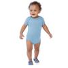 Indica Plateau Bonjour Yall Light Blue 24 Month Cotton One-Piece Infant Baby Romper view 2