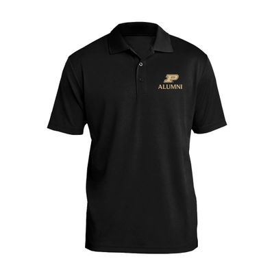 UGP Campus Apparel AP509 - Purdue Boilermakers Primary Alumni LC Polo - Small - Black