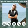 Kanu Surf Women's Breeze UPF 50+ Short Sleeved Active Rashguard & Workout Top, Darren Black, Medium view 2