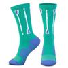 ChalkTalkSPORTS Crew Performance Crew Socks - Rowing Socks - Multiple Designs (Green Oar) - Rowing Mid-Calf Socks view 2