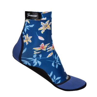 Seavenger SeaSnugs Beach Socks | Sand Skins For Outdoor Volleyball And Soccer | Kids, Mens, Womens (Dark Floral,X-Large)