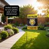 DePauw Tigers Garden Flag with Pole Stand Holder view 4