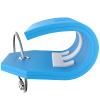 Shacke Initial Luggage Tag with Full Privacy Cover and Stainless Steel Loop - Aqua Teal (Letter T) view 4