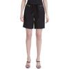 Calvin Klein Women's Linen Shorts with Belt, Black, 16 view 1