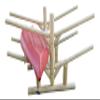 4-Place Low 2 Canoes + 2 Kayaks Log Rack, Freestanding Kayak Garage Storage Racks, Surfboard Stand, Kayak Rack, SUP Paddle Board Storage Racks for Garage, Canoe Storages - Unfinished view 1