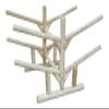 4-Place Low 2 Canoes + 2 Kayaks Log Rack, Freestanding Kayak Garage Storage Racks, Surfboard Stand, Kayak Rack, SUP Paddle Board Storage Racks for Garage, Canoe Storages - Unfinished view 2