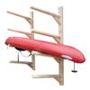 Log Kayak Rack - 4-Place Wall-Mounted Kayak/SUP Log Rack, Kayak Wall Mount, SUP Surf Racks, Paddle Board Wall Mount, Surfboard Rack, Paddleboard Storage, Kayaks, Racks for Surfboards - Unfinished view 2