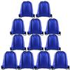 KUUQA 12 Pcs Drawstring Backpack Bags Sport Gym Sack Cinch Bags Bulk for School Traveling and Storage (Blue) view 1