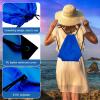 KUUQA 12 Pcs Drawstring Backpack Bags Sport Gym Sack Cinch Bags Bulk for School Traveling and Storage (Blue) view 2