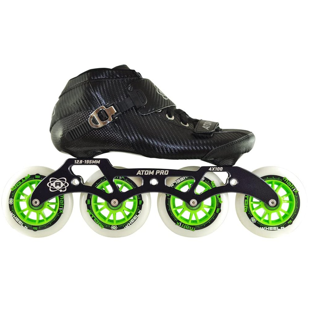 Atom Pro 4 Wheel Outdoor Inline Skate Package (Size 9)