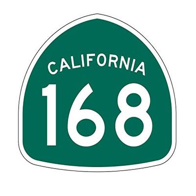 MR3Graphics Magnet California State Route 168 Sticker Decal R1238 Highway Sign Vinyl Car Magnetic Flexible Magnet Bumper Sticker 5"