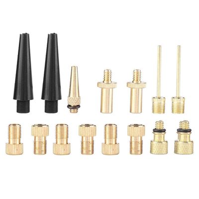 15pcs to Valve Copper&Plastic ycle Valve Adapter ycle Valve Tube Pump Tools (Black&Gold) Pump Pump for Skinny vaule Pump for