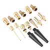 15pcs to Valve Copper&Plastic ycle Valve Adapter ycle Valve Tube Pump Tools (Black&Gold) Pump Pump for Skinny vaule Pump for view 4