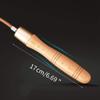 Adjustable Leather Skipping Rope, Pure Wooden Handle and Swivel Bearing Design, Suitable for Fitness Venues and Home Fitness Exercises view 4