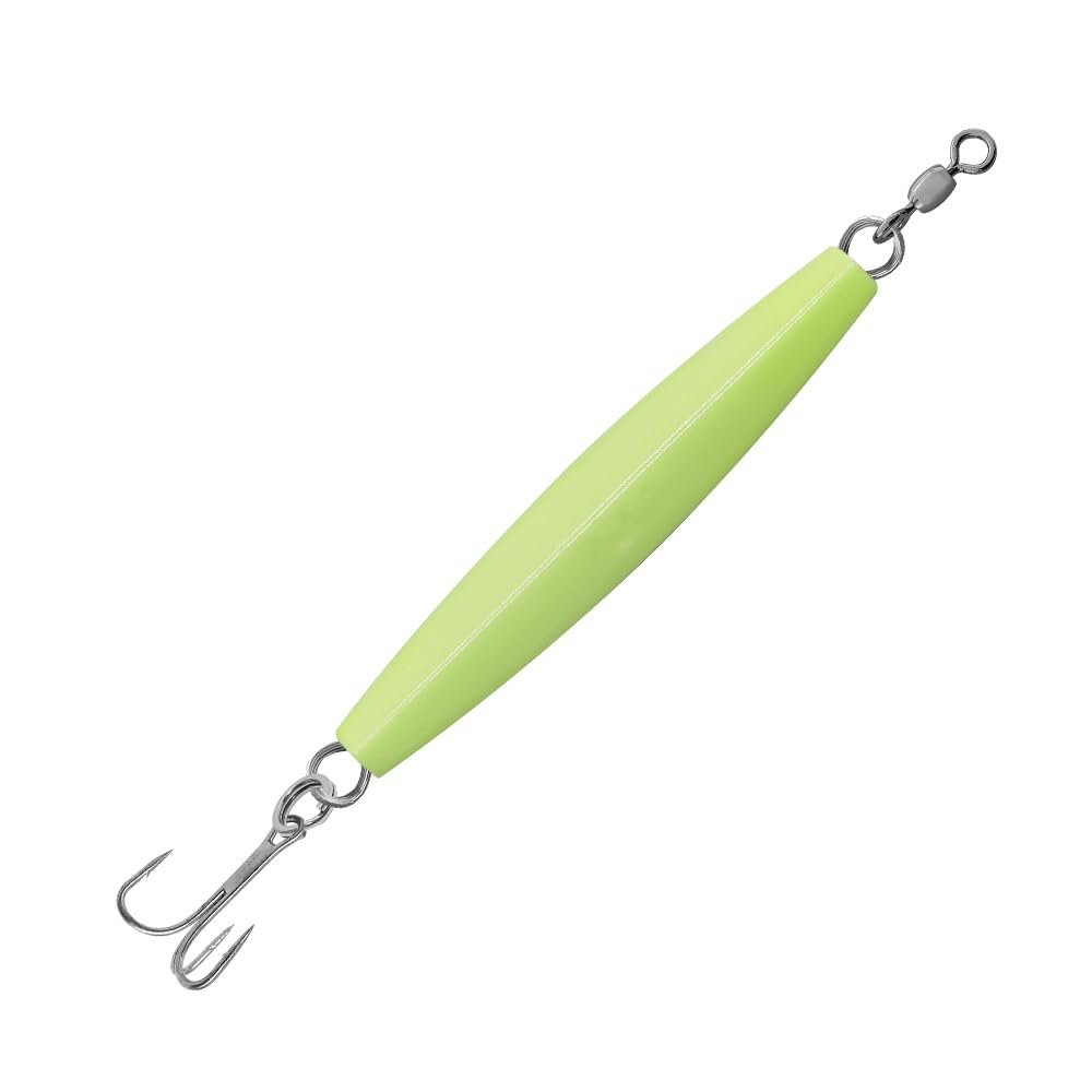 Diamond Jigs 6oz, 8 Pieces Glow,Saltwater Fishing Lures with Holographic Finish