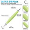 Diamond Jigs 6oz, 8 Pieces Glow,Saltwater Fishing Lures with Holographic Finish view 2