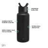 Simple Modern Officially Licensed NBA Washington Wizards Water Bottle with Straw Lid | Vacuum Insulated Stainless Steel 32oz Thermos | Summit Collection | Washington Wizards view 2